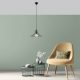 Elegant Black Wall Lamp, Metal Body, 10 x 12 cm, Height 100 cm, E14 Max 40W, IP20 | Glamorous Hotel-Style Lighting for Modern Spaces