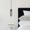 Opviq, 525NOR1463, Elegant black wall lamp, metal housing, 10 x 12 cm, height 100 cm, Max 40W, IP20 | Glamorous hotel-style lighting for modern spaces