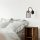 Elegant Black Wall Lamp, Metal Body, 10 x 12 cm, Height 100 cm, E14 Max 40W, IP20 | Glamorous Hotel-Style Lighting for Modern Spaces