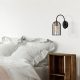Elegant Black Wall Lamp, Metal Body, 10 x 12 cm, Height 100 cm, E14 Max 40W, IP20 | Glamorous Hotel-Style Lighting for Modern Spaces