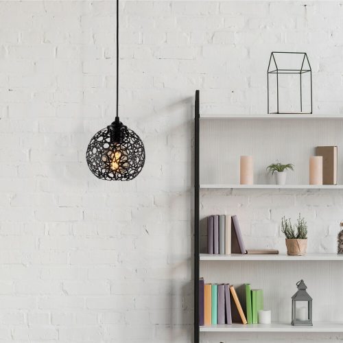 Elegant Black Wall Lamp, Metal Body, 10 x 12 cm, Height 100 cm, E14 Max 40W, IP20 | Glamorous Hotel-Style Lighting for Modern Spaces