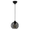 Elegant Black Wall Lamp, Metal Body, 10 x 12 cm, Height 100 cm, E14 Max 40W, IP20 | Glamorous Hotel-Style Lighting for Modern Spaces