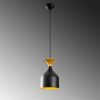 Elegant Black Wall Lamp, Metal Body, 10 x 12 cm, Height 100 cm, E14 Max 40W, IP20 | Glamorous Hotel-Style Lighting for Modern Spaces