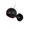 Elegant Black Wall Lamp, Metal Body, 10 x 12 cm, Height 100 cm, E14 Max 40W, IP20 | Glamorous Hotel-Style Lighting for Modern Spaces