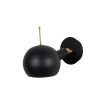 Elegant Black Wall Lamp, Metal Body, 10 x 12 cm, Height 100 cm, E14 Max 40W, IP20 | Glamorous Hotel-Style Lighting for Modern Spaces