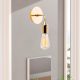 Elegant Black Wall Lamp, Metal Body, 10 x 12 cm, Height 100 cm, E14 Max 40W, IP20 | Glamorous Hotel-Style Lighting for Modern Spaces