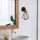 Elegant Black Wall Lamp, Metal Body, 10 x 12 cm, Height 100 cm, E14 Max 40W, IP20 | Glamorous Hotel-Style Lighting for Modern Spaces