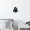 Elegant Black Wall Lamp, Metal Body, 10 x 12 cm, Height 100 cm, E14 Max 40W, IP20 | Glamorous Hotel-Style Lighting for Modern Spaces