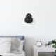 Elegant Black Wall Lamp, Metal Body, 10 x 12 cm, Height 100 cm, E14 Max 40W, IP20 | Glamorous Hotel-Style Lighting for Modern Spaces