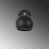 Elegant Black Wall Lamp, Metal Body, 10 x 12 cm, Height 100 cm, E14 Max 40W, IP20 | Glamorous Hotel-Style Lighting for Modern Spaces