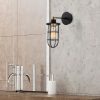 Elegant Black Wall Lamp, Metal Body, 10 x 12 cm, Height 100 cm, E14 Max 40W, IP20 | Glamorous Hotel-Style Lighting for Modern Spaces