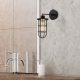 Elegant Black Wall Lamp, Metal Body, 10 x 12 cm, Height 100 cm, E14 Max 40W, IP20 | Glamorous Hotel-Style Lighting for Modern Spaces