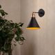 Elegant Black Wall Lamp, Metal Body, 10 x 12 cm, Height 100 cm, E14 Max 40W, IP20 | Glamorous Hotel-Style Lighting for Modern Spaces