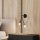 Elegant Black Wall Lamp, Metal Body, 10 x 12 cm, Height 100 cm, E14 Max 40W, IP20 | Glamorous Hotel-Style Lighting for Modern Spaces