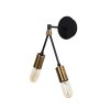Elegant Black Wall Lamp, Metal Body, 10 x 12 cm, Height 100 cm, E14 Max 40W, IP20 | Glamorous Hotel-Style Lighting for Modern Spaces
