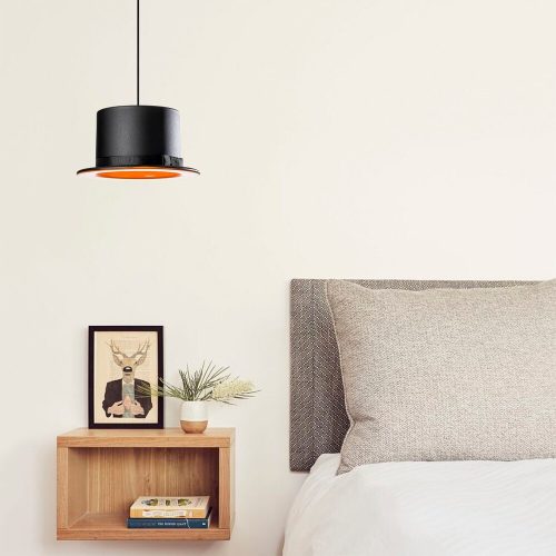 Elegant Black Wall Lamp, Metal Body, 10 x 12 cm, Height 100 cm, E14 Max 40W, IP20 | Glamorous Hotel-Style Lighting for Modern Spaces