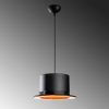 Elegant Black Wall Lamp, Metal Body, 10 x 12 cm, Height 100 cm, E14 Max 40W, IP20 | Glamorous Hotel-Style Lighting for Modern Spaces
