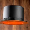 Elegant Black Wall Lamp, Metal Body, 10 x 12 cm, Height 100 cm, E14 Max 40W, IP20 | Glamorous Hotel-Style Lighting for Modern Spaces