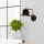 Elegant Black Wall Lamp, Metal Body, 10 x 12 cm, Height 100 cm, E14 Max 40W, IP20 | Glamorous Hotel-Style Lighting for Modern Spaces