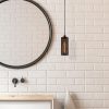Elegant Black Wall Lamp, Metal Body, 10 x 12 cm, Height 100 cm, E14 Max 40W, IP20 | Glamorous Hotel-Style Lighting for Modern Spaces