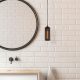 Elegant Black Wall Lamp, Metal Body, 10 x 12 cm, Height 100 cm, E14 Max 40W, IP20 | Glamorous Hotel-Style Lighting for Modern Spaces