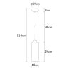 Elegant Black Wall Lamp, Metal Body, 10 x 12 cm, Height 100 cm, E14 Max 40W, IP20 | Glamorous Hotel-Style Lighting for Modern Spaces