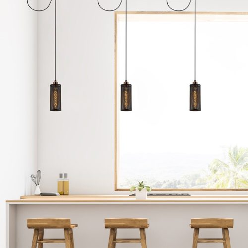 Elegant Black Wall Lamp, Metal Body, 10 x 12 cm, Height 100 cm, E14 Max 40W, IP20 | Glamorous Hotel-Style Lighting for Modern Spaces