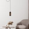 Elegant Black Wall Lamp, Metal Body, 10 x 12 cm, Height 100 cm, E14 Max 40W, IP20 | Glamorous Hotel-Style Lighting for Modern Spaces