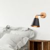 Elegant Black Wall Lamp, Metal Body, 10 x 12 cm, Height 100 cm, E14 Max 40W, IP20 | Glamorous Hotel-Style Lighting for Modern Spaces