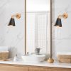 Elegant Black Wall Lamp, Metal Body, 10 x 12 cm, Height 100 cm, E14 Max 40W, IP20 | Glamorous Hotel-Style Lighting for Modern Spaces