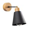 Elegant Black Wall Lamp, Metal Body, 10 x 12 cm, Height 100 cm, E14 Max 40W, IP20 | Glamorous Hotel-Style Lighting for Modern Spaces