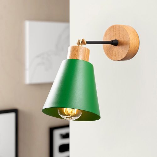 Elegant Black Wall Lamp, Metal Body, 10 x 12 cm, Height 100 cm, E14 Max 40W, IP20 | Glamorous Hotel-Style Lighting for Modern Spaces