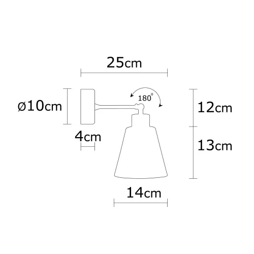 Modern green wall lamp, metal housing with wooden base, diameter 14 cm, height 25 cm | E27 socket, max 40W, IP20 | Stylish and functional lighting for interior design and innovative spaces