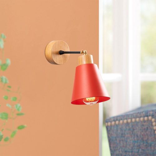 Elegant Black Wall Lamp, Metal Body, 10 x 12 cm, Height 100 cm, E14 Max 40W, IP20 | Glamorous Hotel-Style Lighting for Modern Spaces
