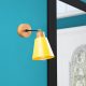 Elegant Black Wall Lamp, Metal Body, 10 x 12 cm, Height 100 cm, E14 Max 40W, IP20 | Glamorous Hotel-Style Lighting for Modern Spaces