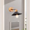Elegant Black Wall Lamp, Metal Body, 10 x 12 cm, Height 100 cm, E14 Max 40W, IP20 | Glamorous Hotel-Style Lighting for Modern Spaces