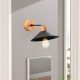 Elegant Black Wall Lamp, Metal Body, 10 x 12 cm, Height 100 cm, E14 Max 40W, IP20 | Glamorous Hotel-Style Lighting for Modern Spaces
