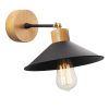 Elegant Black Wall Lamp, Metal Body, 10 x 12 cm, Height 100 cm, E14 Max 40W, IP20 | Glamorous Hotel-Style Lighting for Modern Spaces