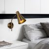 Elegant Black Wall Lamp, Metal Body, 10 x 12 cm, Height 100 cm, E14 Max 40W, IP20 | Glamorous Hotel-Style Lighting for Modern Spaces