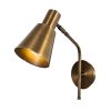 Elegant Black Wall Lamp, Metal Body, 10 x 12 cm, Height 100 cm, E14 Max 40W, IP20 | Glamorous Hotel-Style Lighting for Modern Spaces