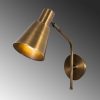 Elegant Black Wall Lamp, Metal Body, 10 x 12 cm, Height 100 cm, E14 Max 40W, IP20 | Glamorous Hotel-Style Lighting for Modern Spaces