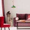 Elegant Black Wall Lamp, Metal Body, 10 x 12 cm, Height 100 cm, E14 Max 40W, IP20 | Glamorous Hotel-Style Lighting for Modern Spaces