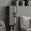 Elegant Black Wall Lamp, Metal Body, 10 x 12 cm, Height 100 cm, E14 Max 40W, IP20 | Glamorous Hotel-Style Lighting for Modern Spaces