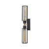 Elegant Black Wall Lamp, Metal Body, 10 x 12 cm, Height 100 cm, E14 Max 40W, IP20 | Glamorous Hotel-Style Lighting for Modern Spaces