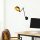 Elegant Black Wall Lamp, Metal Body, 10 x 12 cm, Height 100 cm, E14 Max 40W, IP20 | Glamorous Hotel-Style Lighting for Modern Spaces