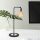 Elegant Black Wall Lamp, Metal Body, 10 x 12 cm, Height 100 cm, E14 Max 40W, IP20 | Glamorous Hotel-Style Lighting for Modern Spaces