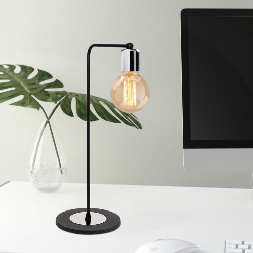 Elegant Black Wall Lamp, Metal Body, 10 x 12 cm, Height 100 cm, E14 Max 40W, IP20 | Glamorous Hotel-Style Lighting for Modern Spaces