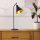 Stylish Black & Gold Table Lamp, 50 cm Height, 28 cm Diameter | Metal Body, E27 Socket (Max 40W), 200 cm Cable | Modern Industrial Scandinavian Design, Perfect for Home & Office Decor