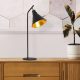 Elegant Black Wall Lamp, Metal Body, 10 x 12 cm, Height 100 cm, E14 Max 40W, IP20 | Glamorous Hotel-Style Lighting for Modern Spaces
