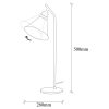 Elegant Black Wall Lamp, Metal Body, 10 x 12 cm, Height 100 cm, E14 Max 40W, IP20 | Glamorous Hotel-Style Lighting for Modern Spaces